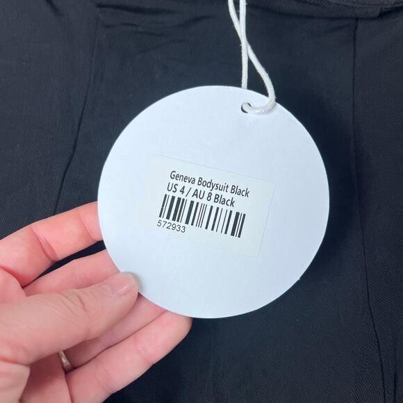 NWT Princess Polly Black Halter Body Suit Size 4 - Picture 3 of 6